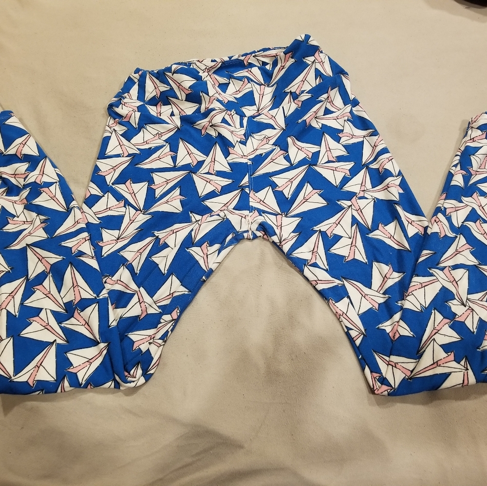 Lularoe Leggings Paper Airplanes